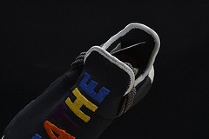 pharrell x  nmd hu tri-color black running shoes 114970010